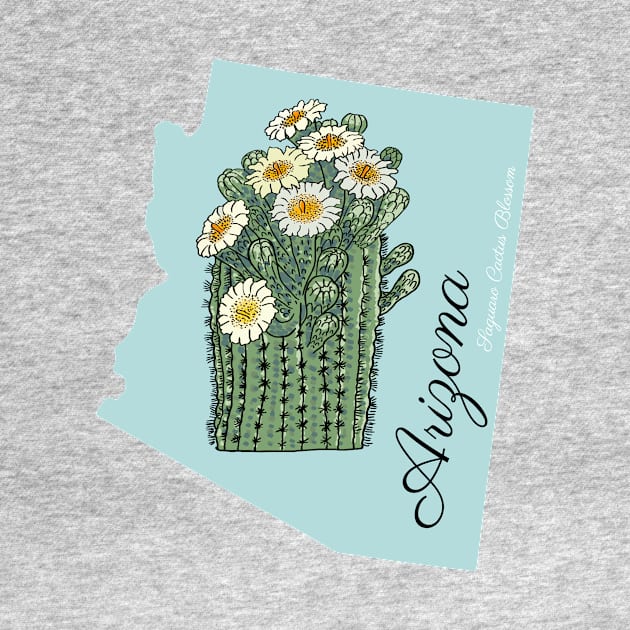 Arizona State Flower by Hanatist Studio